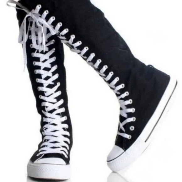 ⚫️  Converse Chuck Taylor All-Star XX Knee High 90/Retro Rear Y2K Shoes Size 9 - Picture 6 of 12